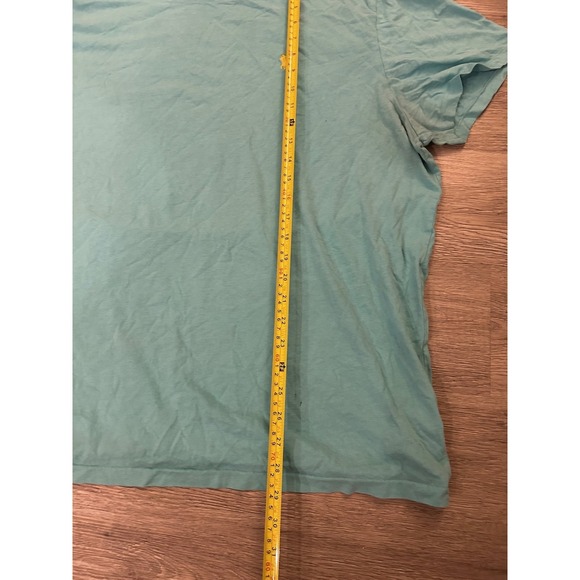 Polo Ralph Lauren Mens XXL Turquoise Blue Yellow Pony Logo Crewneck T-Shirt - Picture 7 of 8